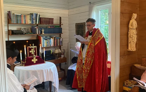 Tidebønn på Selja klostergård